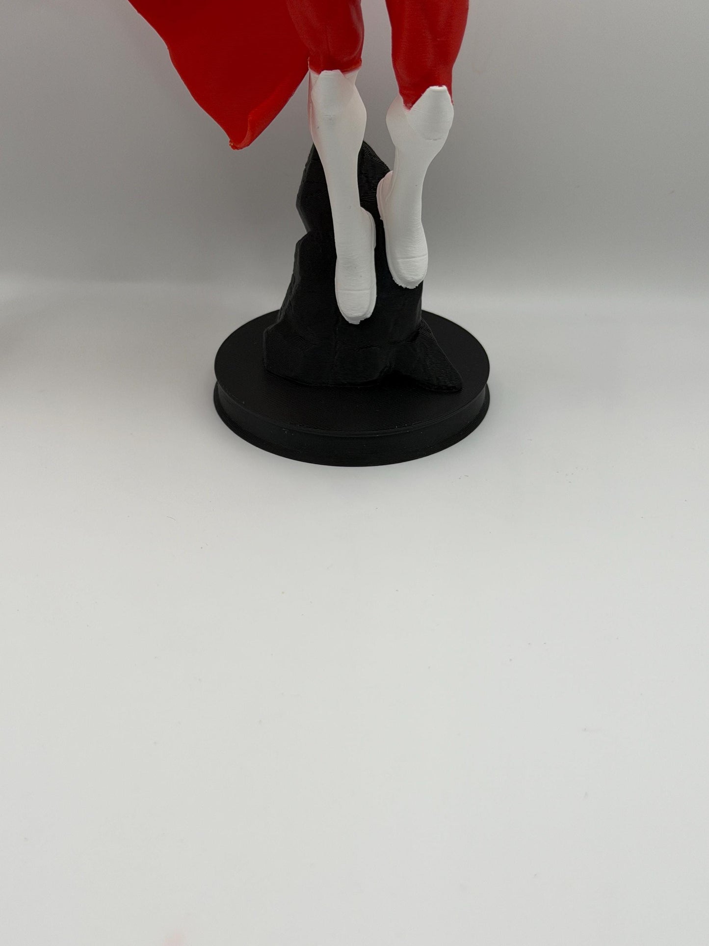 Omni Mark Figure | Comic Inspired Superhero Statue | Red & White Hero Display | 3D Printed Collectible