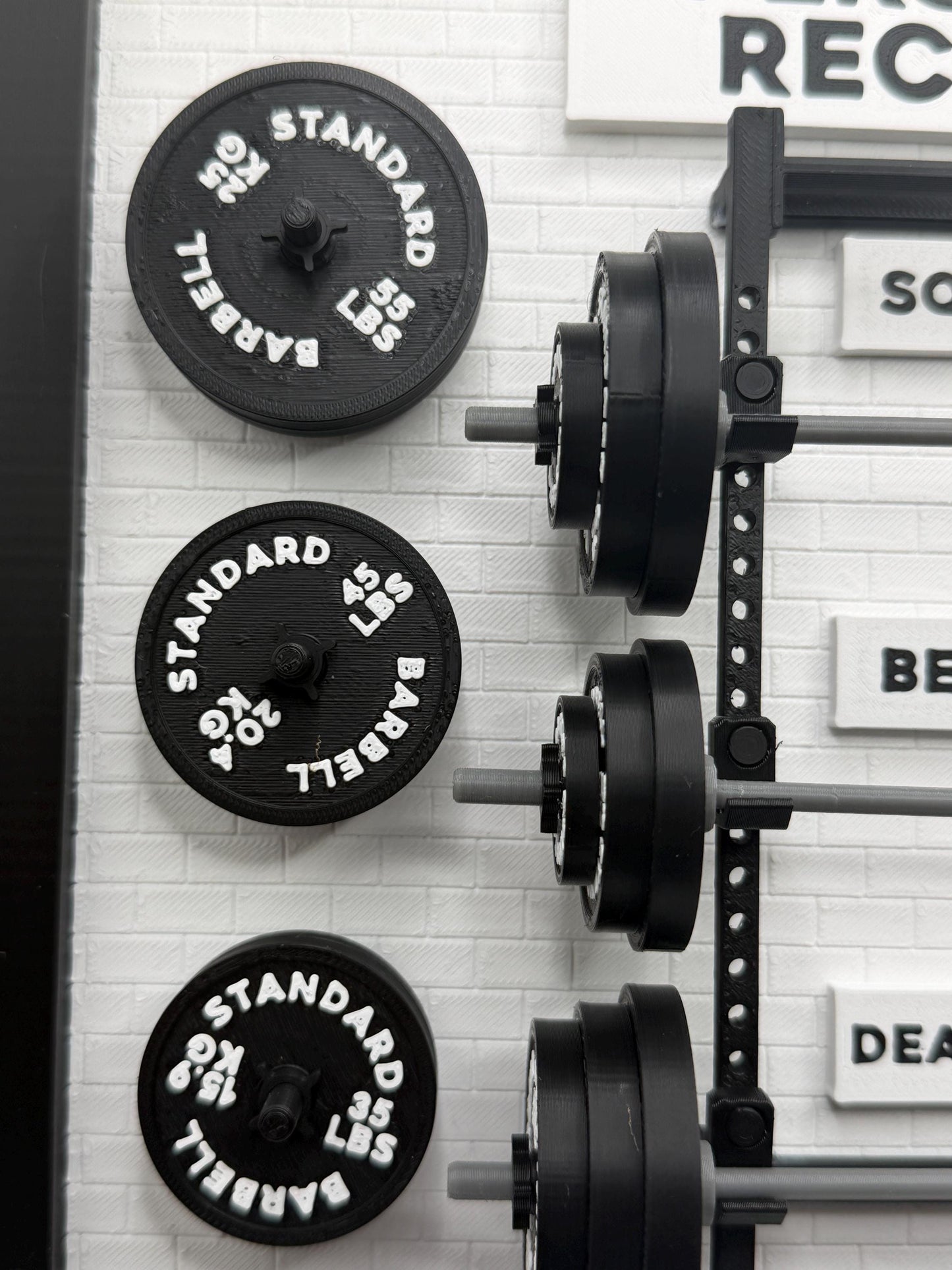 Personal Record Weightlifting Board | Squat Bench Deadlift Tracker | Gym Wall Decor