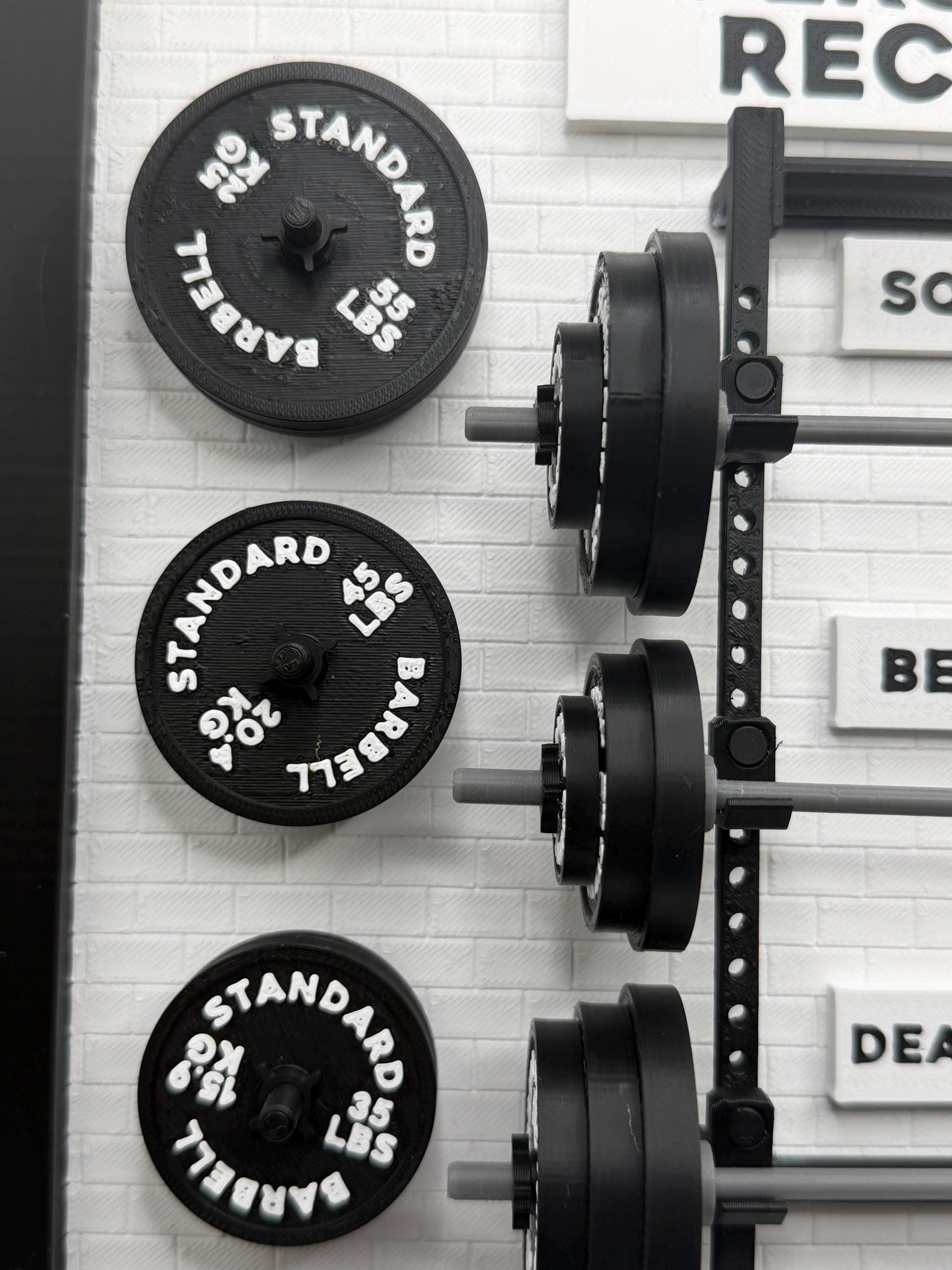Personal Record Weightlifting Board | Squat Bench Deadlift Tracker | Gym Wall Decor