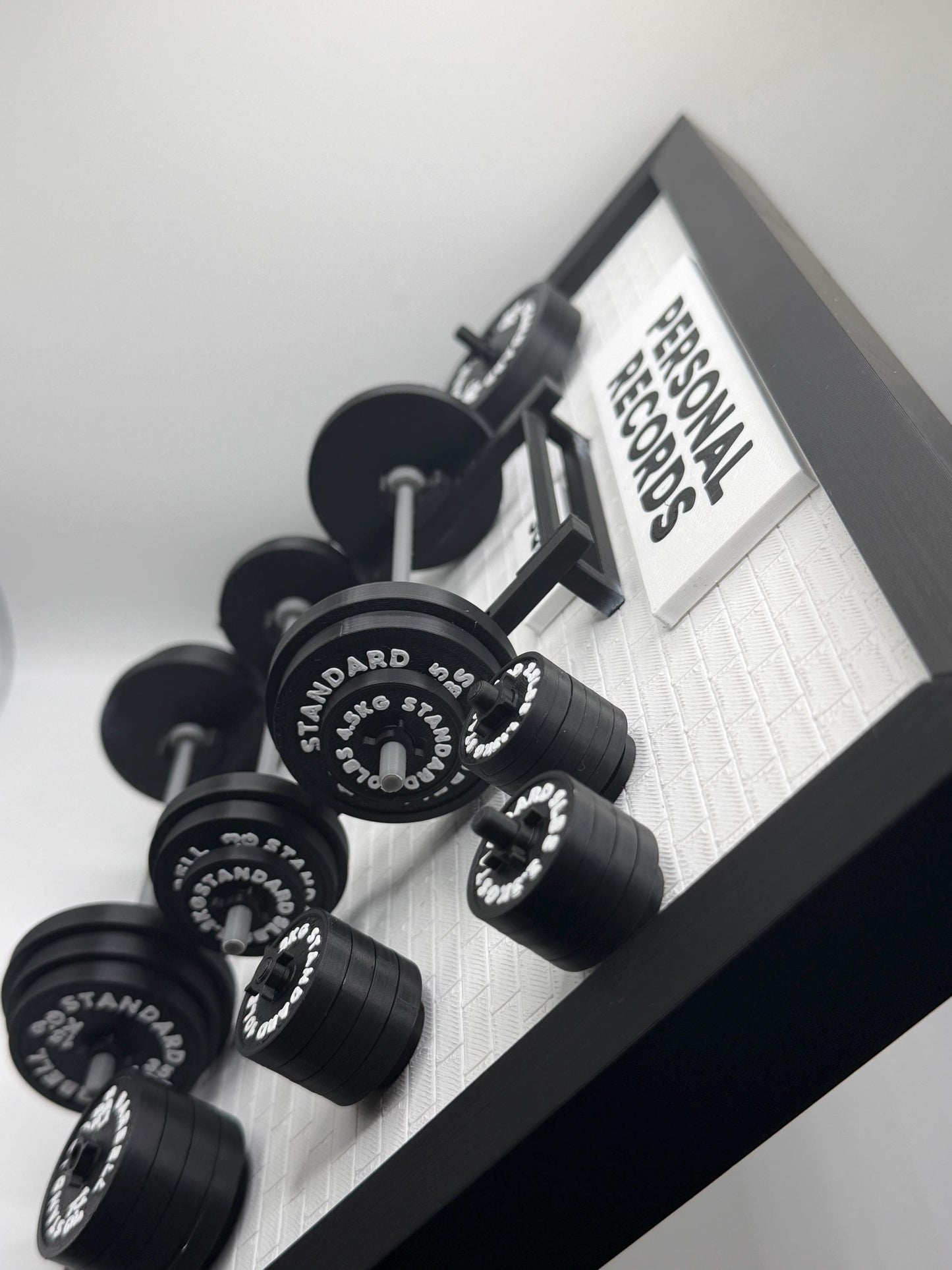 Personal Record Weightlifting Board | Squat Bench Deadlift Tracker | Gym Wall Decor