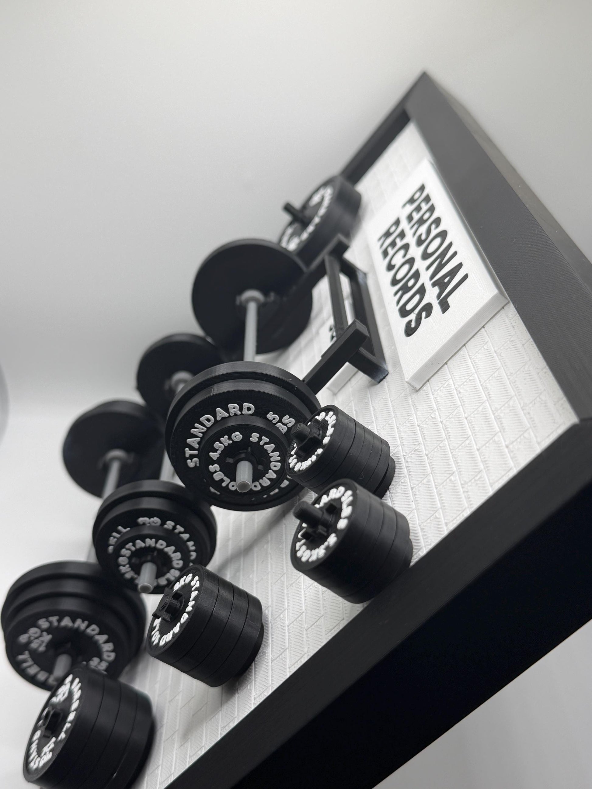Personal Record Weightlifting Board | Squat Bench Deadlift Tracker | Gym Wall Decor