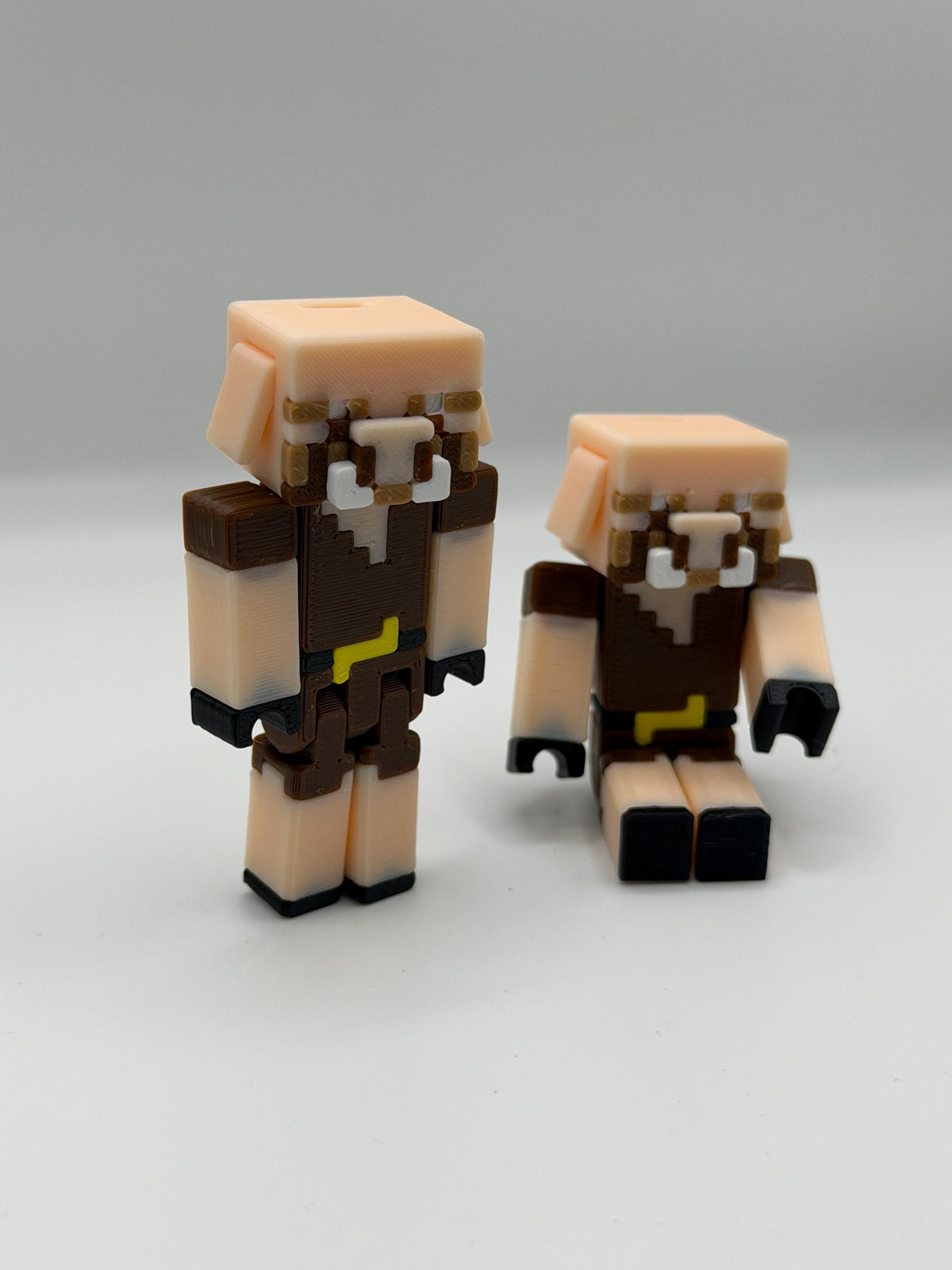 Articulated Pigman Figure – Fully Posable Block-Style Fantasy Character – 3D Printed Collectible Toy