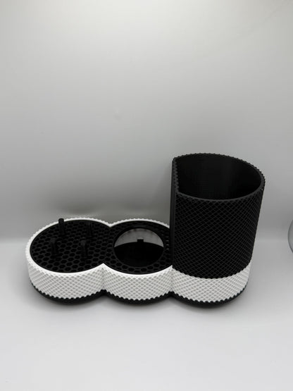 Modular Electric Toothbrush Holder | Oral-B Compatible Organizer | Toothpaste & Brush Head Storage | Bathroom Counter Organizer
