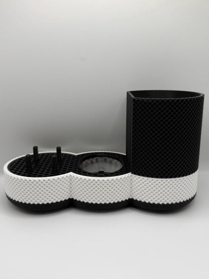 Modular Electric Toothbrush Holder | Oral-B Compatible Organizer | Toothpaste & Brush Head Storage | Bathroom Counter Organizer