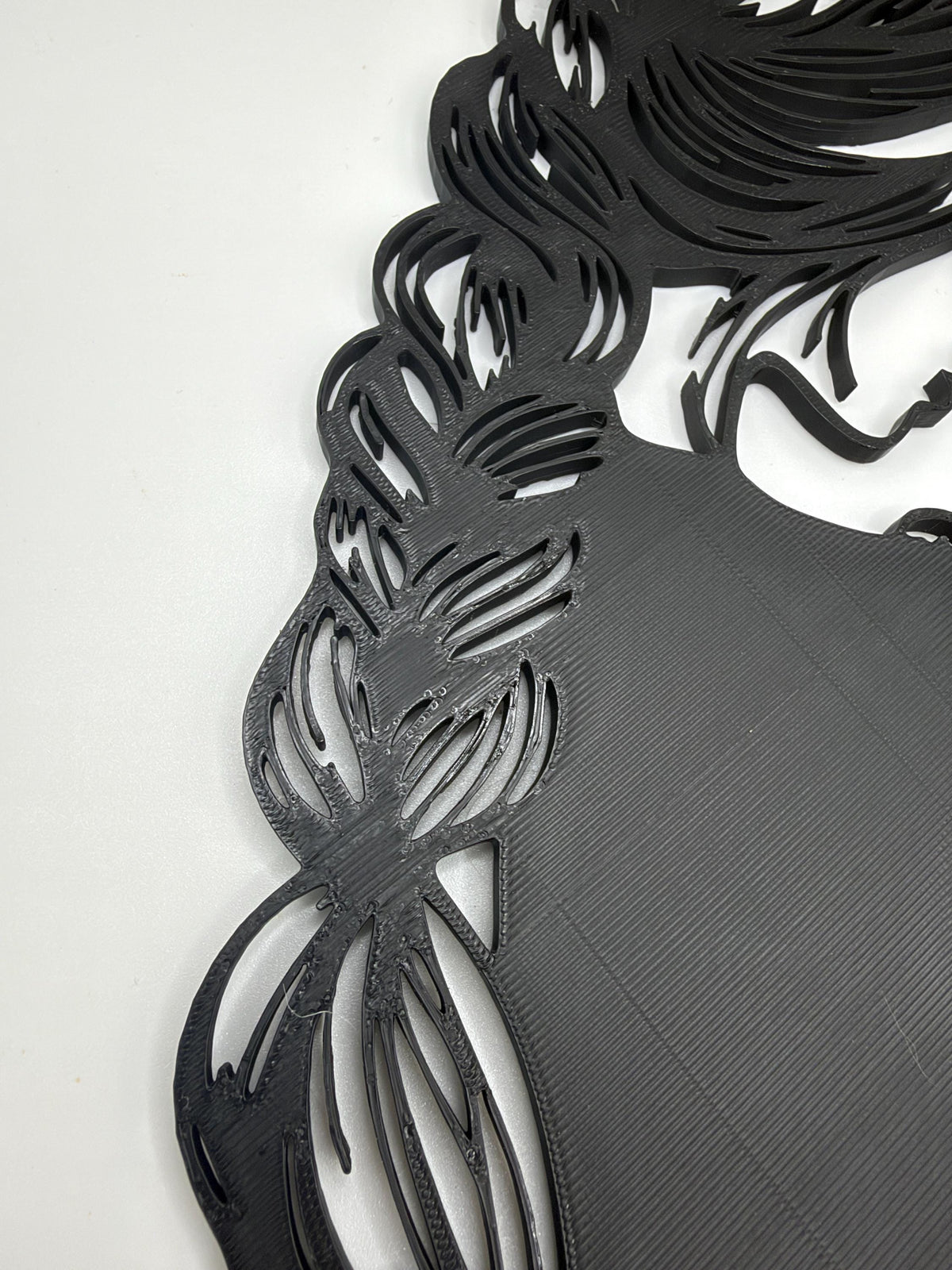 Girl & Cat Wall Art | Minimalist Woman and Cat Silhouette | Cat Lover Decor | 3D Printed Wall Hanging | Modern Line Art | Gift for Cat Mom