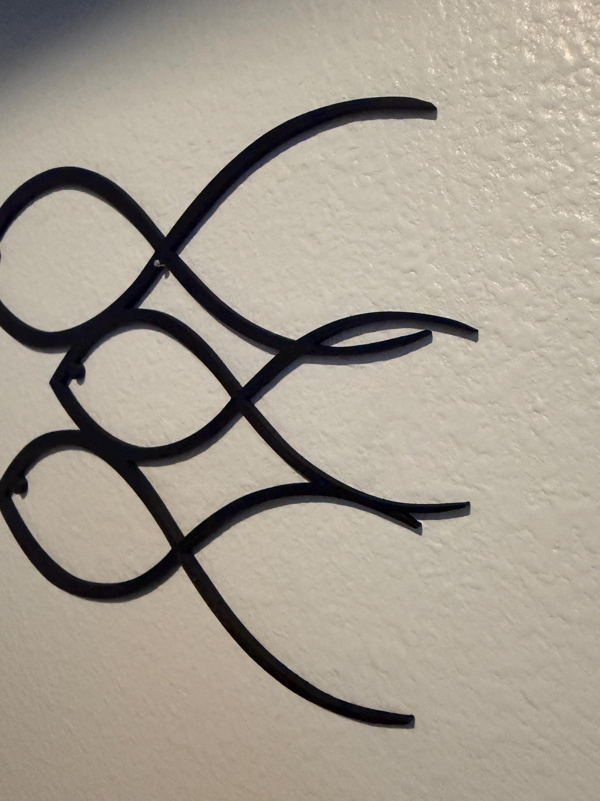 Minimalist Fish Wall Art, Set of 3 Fish, Modern Ocean Decor, Coastal Wall Decor, Black Fish Sculpture, Beach House Decor