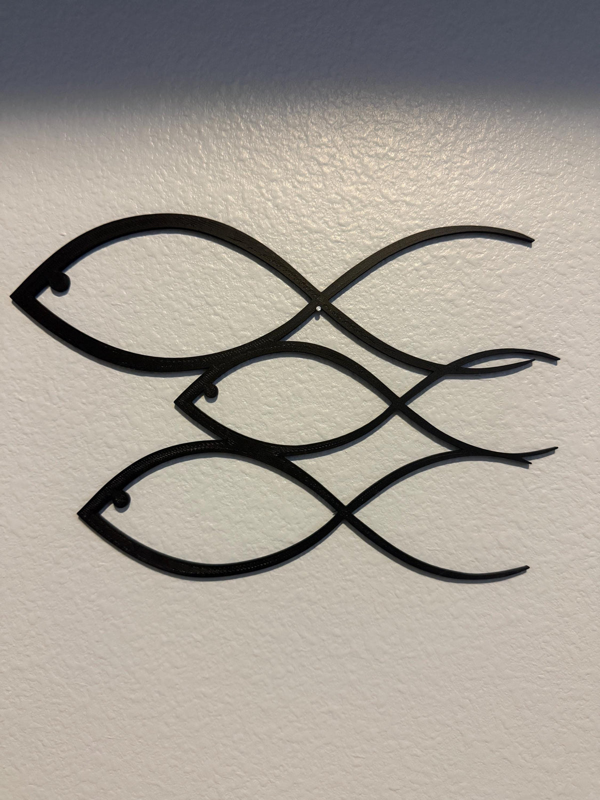 Minimalist Fish Wall Art, Set of 3 Fish, Modern Ocean Decor, Coastal Wall Decor, Black Fish Sculpture, Beach House Decor
