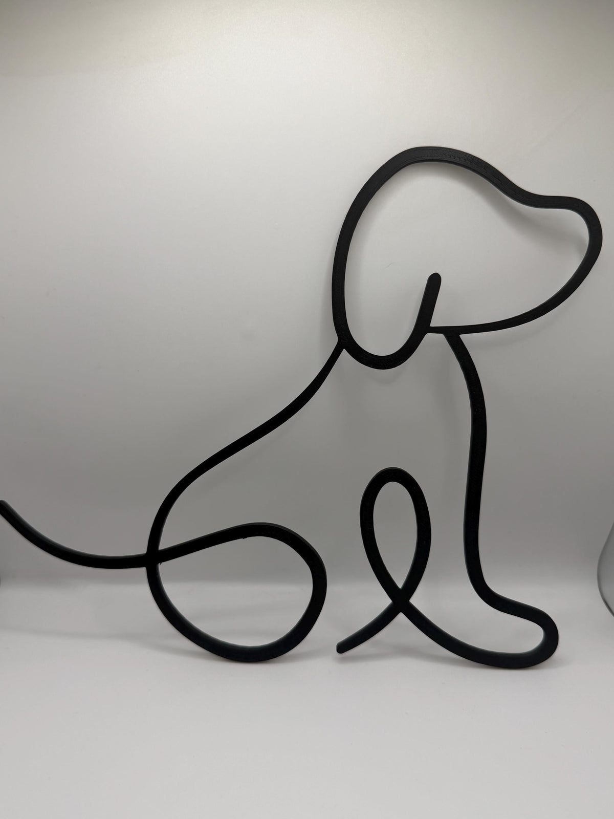 Dog Outline Wall Art, Minimalist Dog Wall Decor, Dog Lover Gift, Pet Wall Art, Dog Mom Decor, Modern Line Art, Black Dog Decor