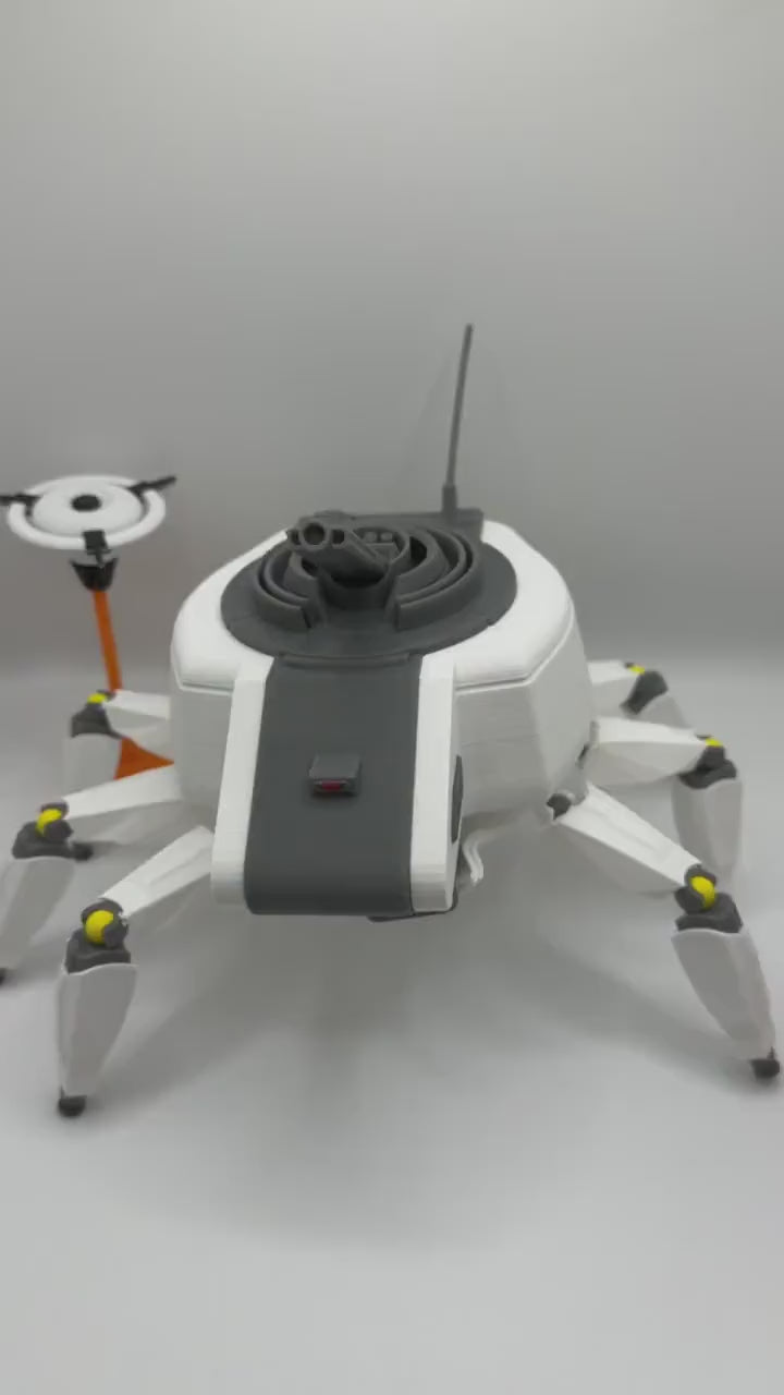 Arc Raiders Bombardier Figure with Dual Spotters | Articulated Display Model | Rotating Base & Non-Slip Feet