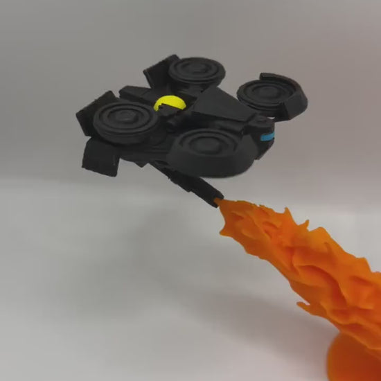 Firefly Drone with Flame Effect | ARC Raider Inspired | 3D Printed Sci-Fi Display | Futuristic Drone Figure | Gamer Desk Decor